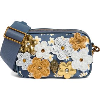 Kurt Geiger Kensington Daisy Twill Camera Bag in Blue Pale at Nordstrom Rack