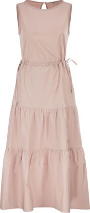 PESERICO Vestido midi sin mangas Peserico de algod&oacute;n el&aacute;stico