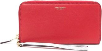 Marc Jacobs Continental Polsband Portemonnee Twee Kleuren - Dames - Portefeuilles - Rood - ONE Size - Accessoires