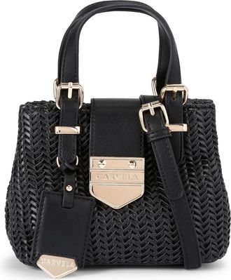 Carvela Womens Maria Micro Weave Bag - Black - One Size