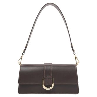 Estro & Luminara Shoulder Bags, female, Brown, Size: ONE SIZE Compact Shoulder Bag