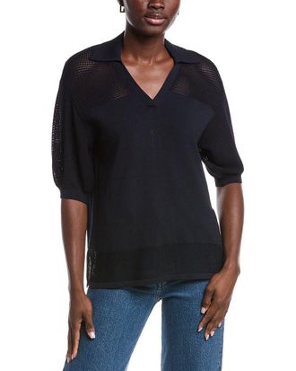 Joseph Ribkoff Mesh Knit Blouse