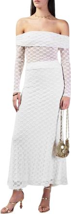 Bardot Bardot Dames/Dames Kanten Bardot Top (Wit)
