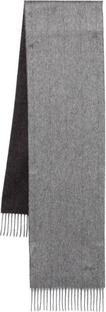 Brioni Geborstelde sjaal - Grijs