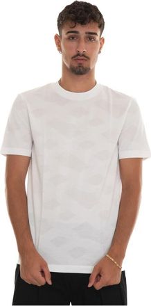 HUGO BOSS Abstract Design T-shirt met korte mouwen - Heren - T-shirts - Wit - 3XL - Katoen - Tops