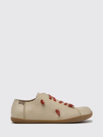 Camper Sneakers slip-on Twins in pelle con ricami e lacci elasticizzati