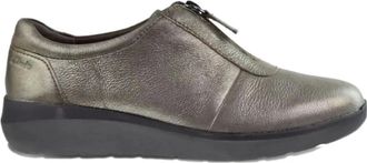 Clarks Kayleigh Sail sneakers met rits - Grijs
