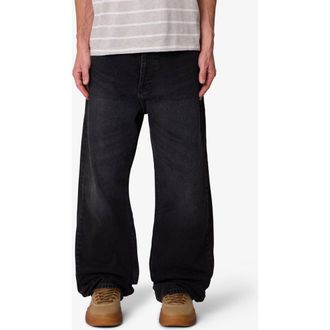 mnml Ultra Baggy Jeans in Western Black at Nordstrom, Size 32