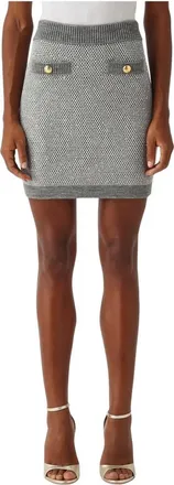 Elisabetta Franchi Mujer, Faldas, Gris, Talla: L