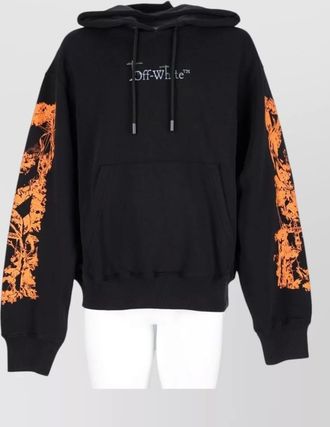 Off-white cotton hoodie