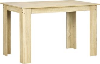 HOMCOM Mesa De Comedor/cocina De Dise&ntilde;o Moderno Con Tablero Grande, Capacidad Para 2-4 Personas, Fabricada En Madera, Dimensiones 120 Cm De Largo X 69 Cm De 