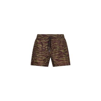 The Attico Zebra Print Nylon Short Trousers