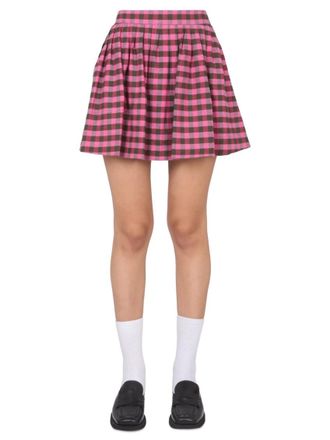 Kenzo Pink Checks Mini Skirt
