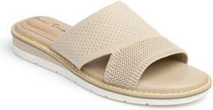 Me Too Hollie Slide Sandal in Light Taupe Mesh at Nordstrom Rack, Size 7.5