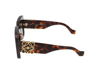 Loewe LW40176U Square Acetate Frame Sunglasses - tortoiseshell