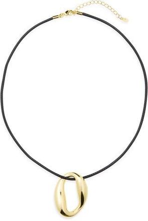 Argento Vivo Abstract Pendant Cord Necklace in Gold at Nordstrom Rack