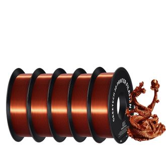 OEM Filamento Para Impresi&oacute;n 3d, Pla, Resistente Y Con Acabado Sedoso, Color Cobre