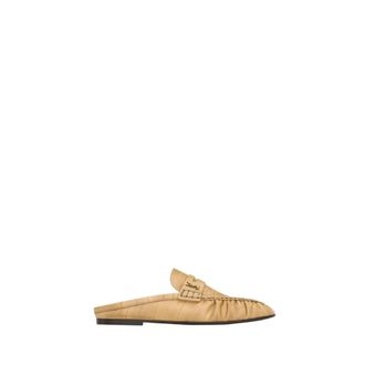 Saint Laurent Mule Le Loafer in Anguilla 2615 - Dames - Slip ons - Beige - 37 EU - Schoenen