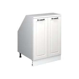 Vicco Mobile Sottotetto Rion, Bianco Rustico, 60 X 81.6 Cm Con 2 Porte, Corpio 60 Cm Profondit&agrave;, Vicco