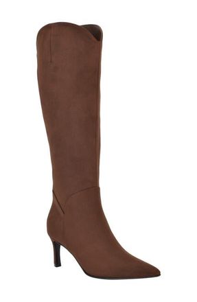 Guess Palisa Knee High Boot in Dark Brown at Nordstrom, Size 7.5 Regular Calf