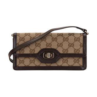 Gucci Cross Body Bags, female, Beige, Size: ONE SIZE Mini Shoulder Bag