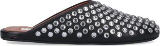 Alaia Mules With Rhinestones