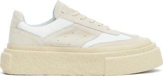 Maison Margiela Chunky Gambetta lace-up sneakers - men - Calf Leather/Rubber/Fabric/Fabric - 44 - White