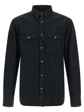 Tom Ford Black Regular Solid Shirt
