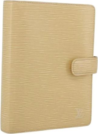 Louis Vuitton Pre-owned Lederen thuiskantoor - Dames - Vintage Accessoires - Beige - ONE Size - Leer - Vintage