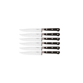 Richardson Sheffield Juego De 6 Cuchillos Para Carne Con Hojas Negras Lisas - 658502-1 - Richardson Sheffield