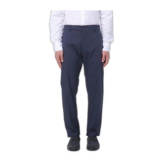 Siviglia Chino broek van katoenmix - Heren - Broeken - Blauw - Maat: W35 Katoen