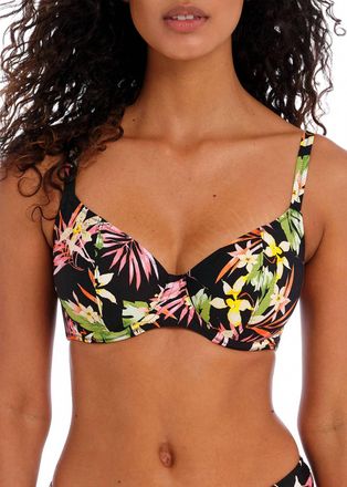 Freya Savanna Sunset Plunge Bikini Top In Multi