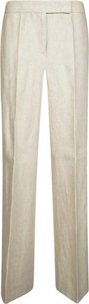 Max Mara Mxsginnico Pantalone Palazzo - Dames - Wijde Broeken - Bruin - S - Broeken