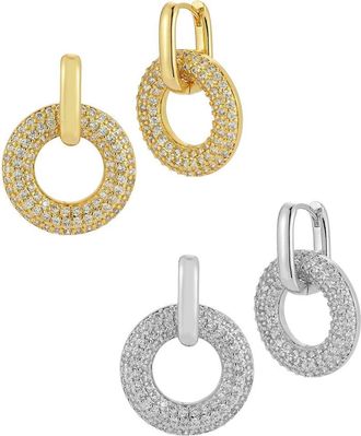 Glaze Jewelry Gold Plated Cz Earrings