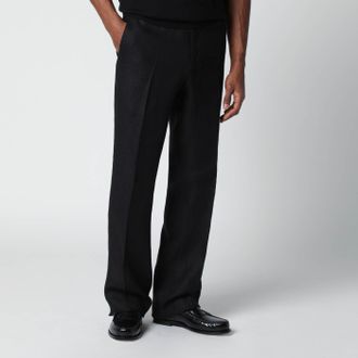 Lardini Pantalone nero in lino