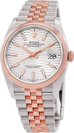 Rolex Datejust 36 Automatic Chronometer Silver Fluted Motif Dial Watch 126201SSJ