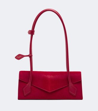 Alaia Ala&iuml;a Le Teckel Small calf hair shoulder bag