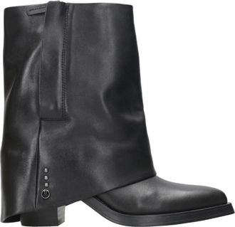 Ash Jeff Ankle Boot - Dames - Laarzen met Hak - Zwart - 37 EU - Leer - Schoenen