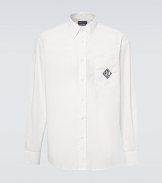 Ralph Lauren Purple Label Embroidered cotton poplin shirt