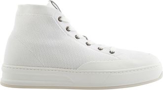 Tod's Mens White Knit High-Top Sneakers, Brand Size 7.5 ( US Size 8.5 )