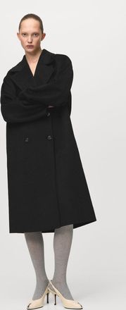 Mango Cappotto lana handmade oversize nero - Donna - XXL - MANGO