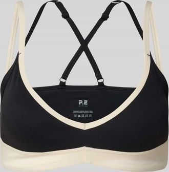 P.E Nation Sport-BH mit Spaghettitr&auml;gern Modell PARAMOUNT in Black, Gr&ouml;&szlig;e XS