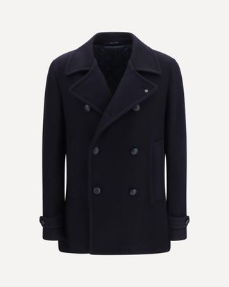 Tagliatore Wool Caban Coat Male 52