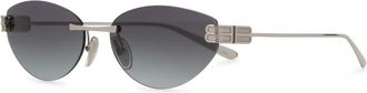 Balenciaga Silver Metal Gossip Sunglasses