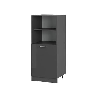 Vicco Armario Para Horno Empotrado R-line, Antracita Alto Brillo, 60 Cm