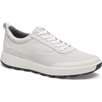 Johnston & Murphy Lucas Sneaker in White Full Grain/Suede at Nordstrom, Size 10.5
