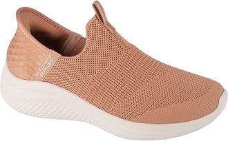 Skechers Womens Ultra Flex 3.0 Cozy Streak Ultra Flex 3.0 Cozy Streak, Tan Knit Trim, 8 UK