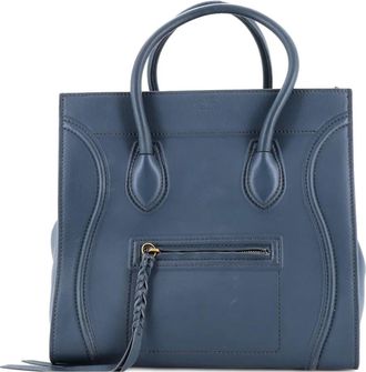 Celine Phantom Bag Smooth Leather Medium tote bag - Blauw