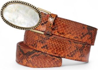 CLARIS VIROT Dallas Riemgesp - Dames - Riemen - Bruin - ONE Size - Accessoires