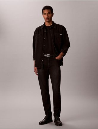 Calvin Klein Jeans Calvin Klein Mens Slim Tapered Jeans - Black - 32W x 32L